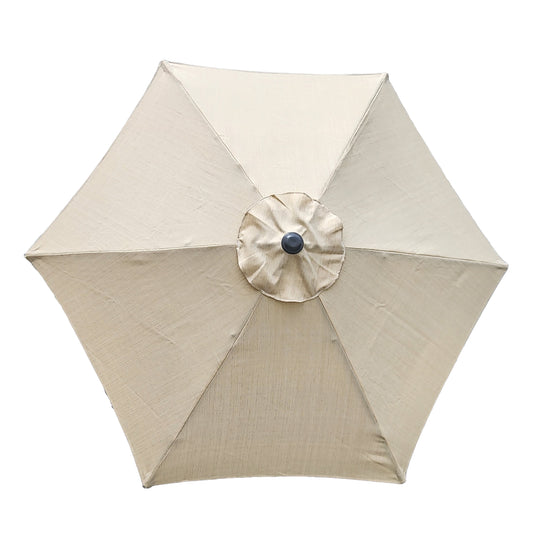 Replacement Garden Parasol Canopy Cover Premium Fabric 2.4m 6 Rib