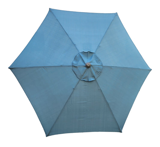 Replacement Garden Parasol Canopy Cover Premium Fabric 2.7m 6 Rib