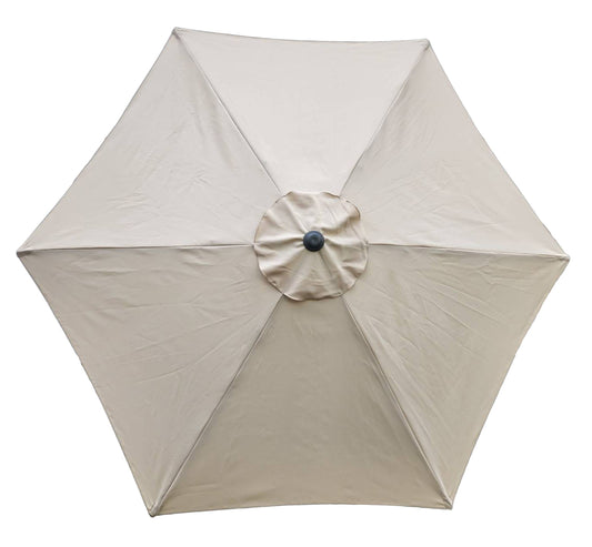 Replacement Garden Parasol Canopy Cover Premium Fabric 2.7m 6 Rib