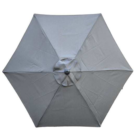 Replacement Garden Parasol Canopy Cover Premium Fabric 2.4m 6 Rib