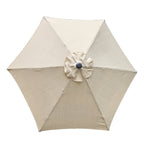 Replacement Garden Parasol Canopy Cover Premium Fabric 2.4m 6 Rib