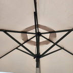 Replacement Garden Parasol Canopy Cover Premium Fabric 2.7m 8 Rib