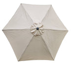 Replacement Garden Parasol Canopy Cover Premium Fabric 2.7m 6 Rib