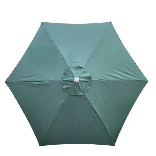 Replacement Garden Parasol Canopy Cover Premium Fabric 2.4m 6 Rib