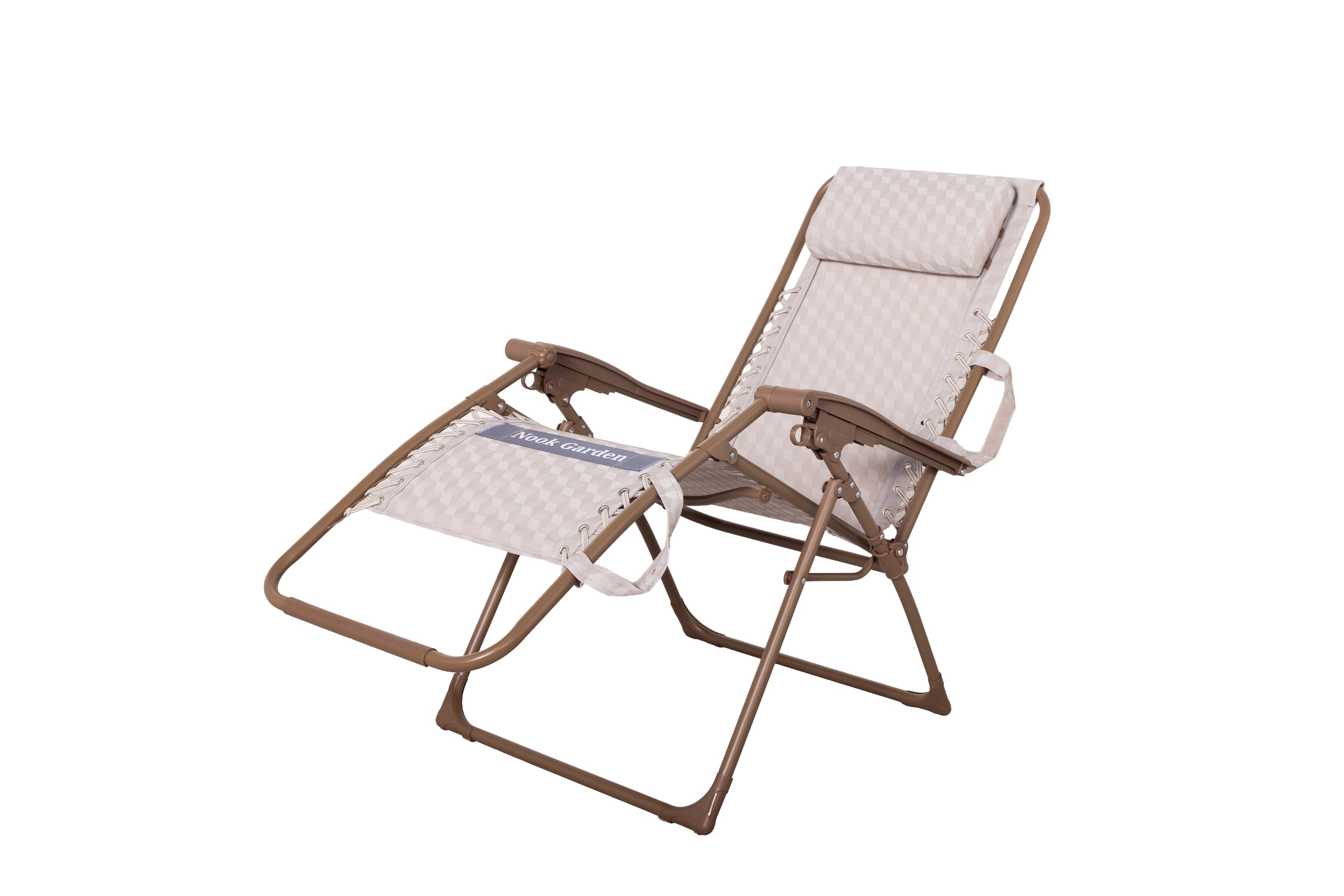 Nook Garden ComfortPro Zero-Gravity Sun Lounger - Pebble Stone