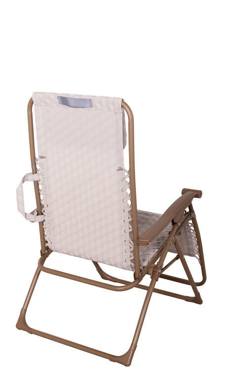 Nook Garden ComfortPro Zero-Gravity Sun Lounger - Pebble Stone