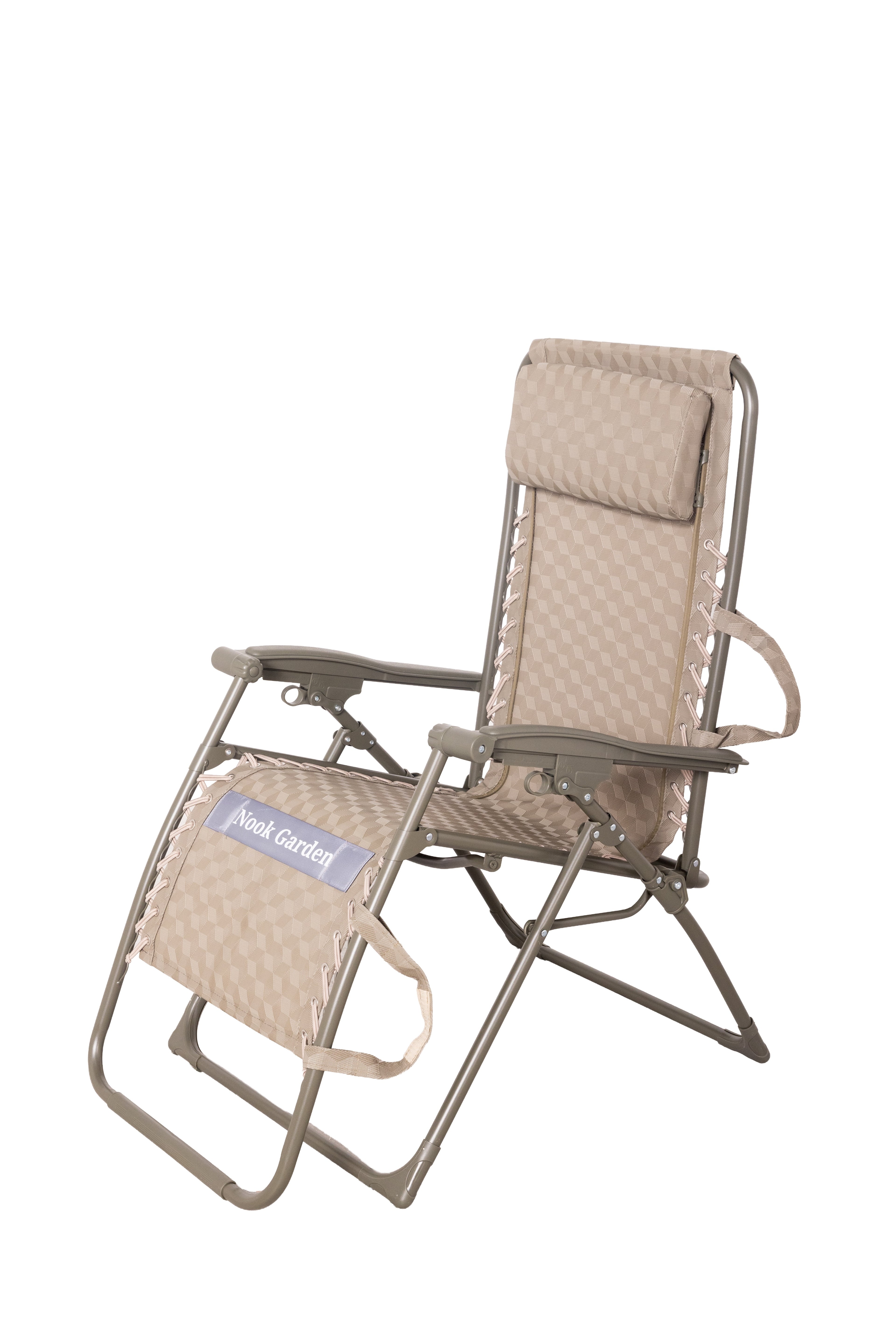Nook Garden ComfortPro Zero-Gravity Sun Lounger - Moss Taupe