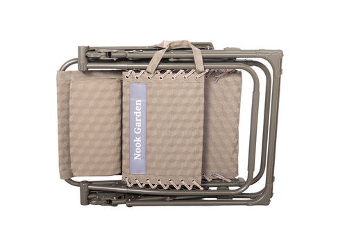 Nook Garden ComfortPro Zero-Gravity Sun Lounger - Moss Taupe