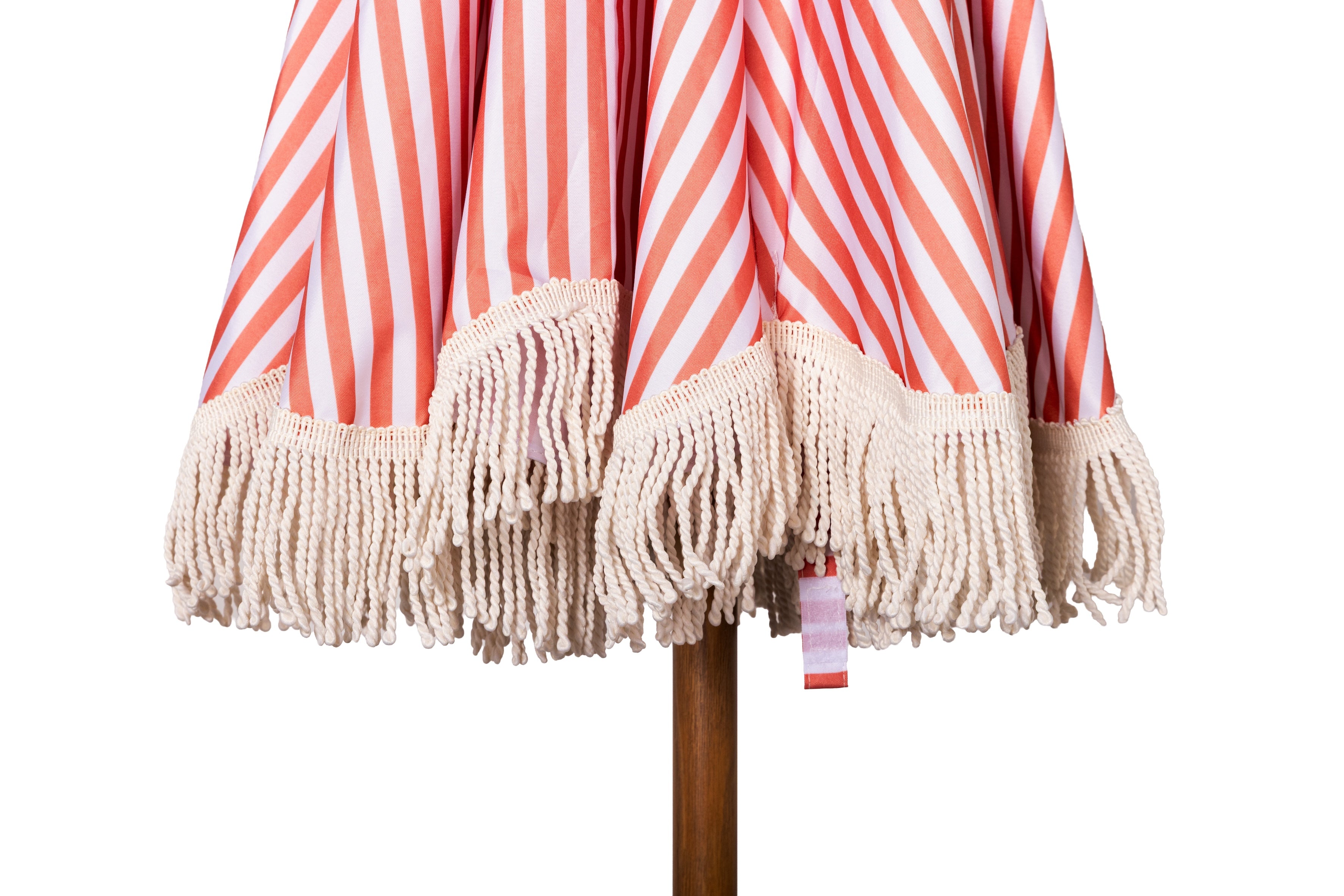 Nook Garden 2m EasyShade Beach Parasol - Striped Terracotta