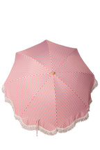 Nook Garden 2m EasyShade Beach Parasol - Striped Terracotta