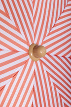 Nook Garden 2m EasyShade Beach Parasol - Striped Terracotta
