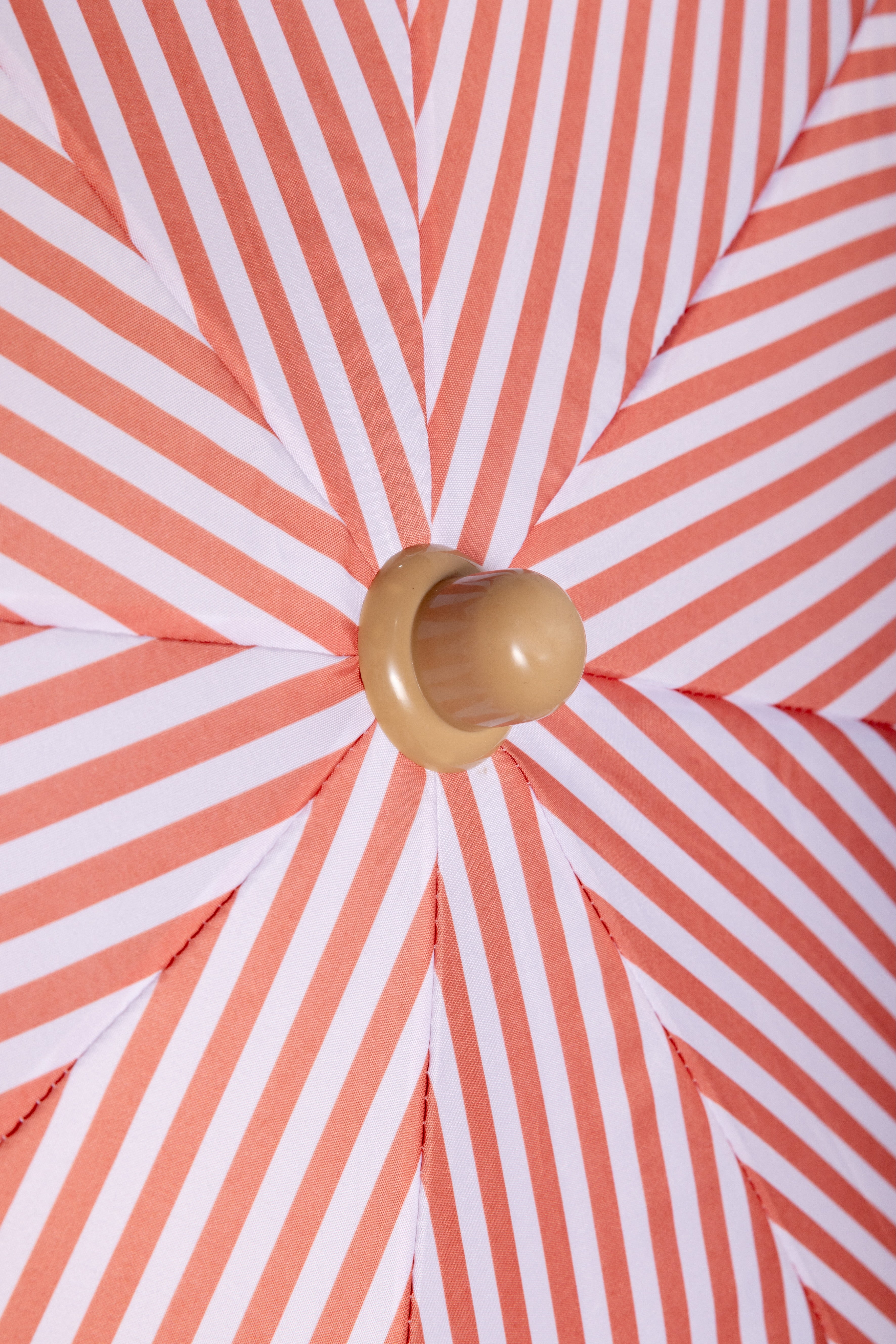 Nook Garden 2m EasyShade Beach Parasol - Striped Terracotta