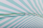 Nook Garden 2m EasyShade Beach Parasol - Striped Coastal Teal