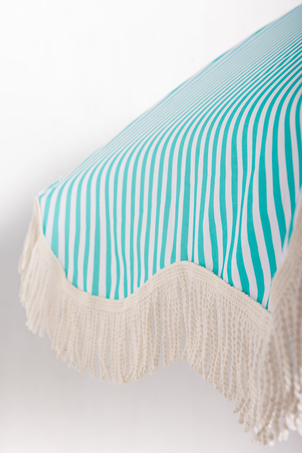 Nook Garden 2m EasyShade Beach Parasol - Striped Coastal Teal