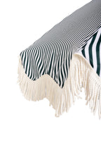 Nook Garden 2m EasyShade Beach Parasol - Striped Forest Green