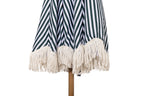 Nook Garden 2m EasyShade Beach Parasol - Striped Forest Green