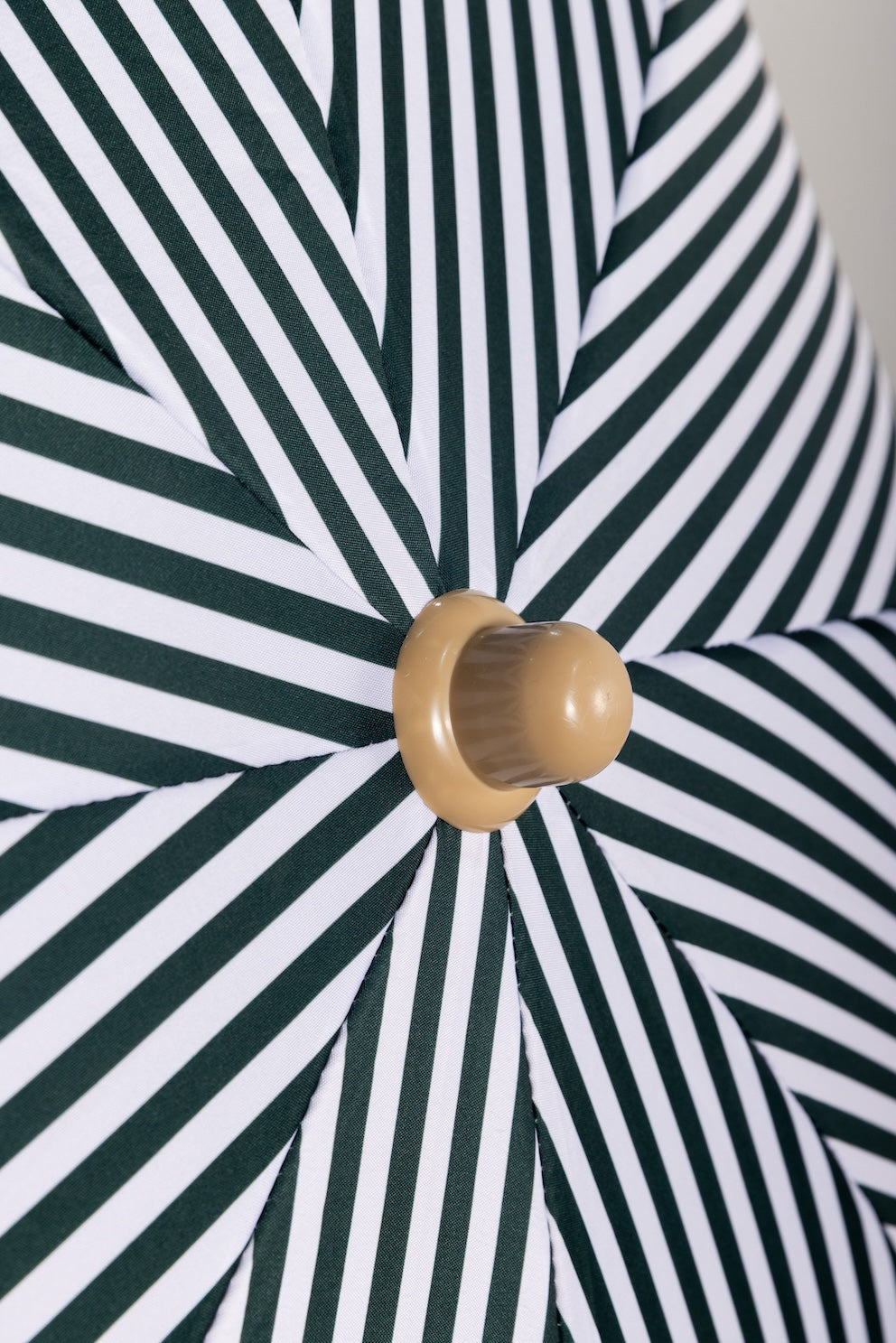 Nook Garden 2m EasyShade Beach Parasol - Striped Forest Green