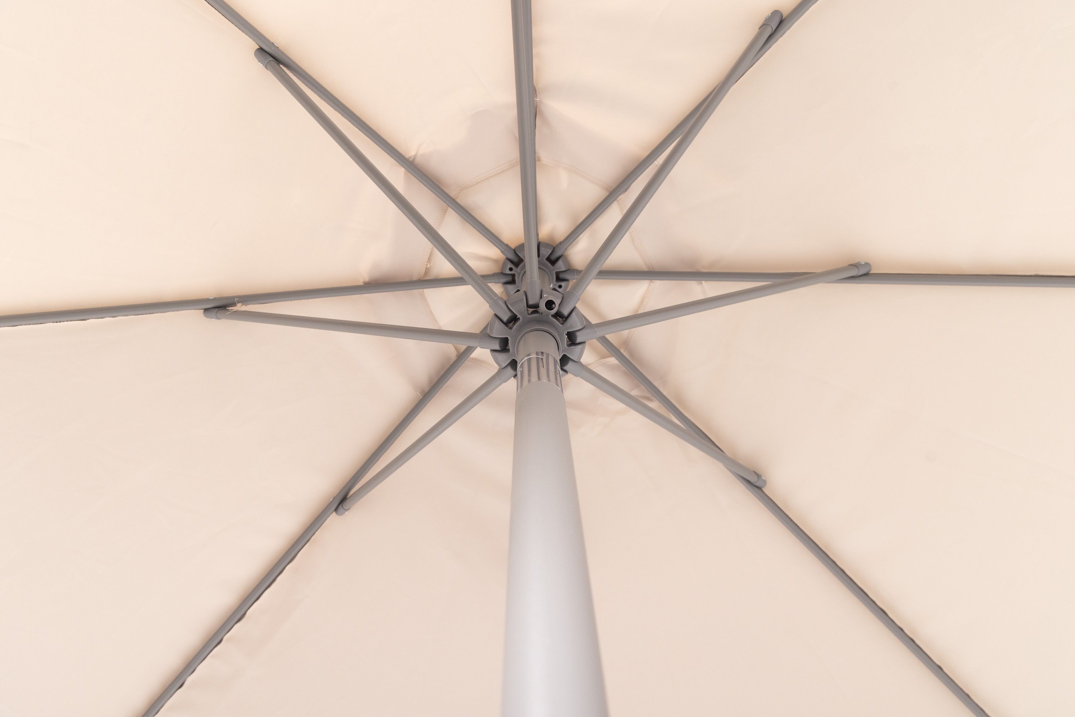 Nook Garden 2.7m HomeShade Garden Parasol - Stone Grey