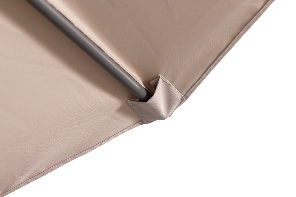 Nook Garden 2.7m HomeShade Garden Parasol - Warm Taupe