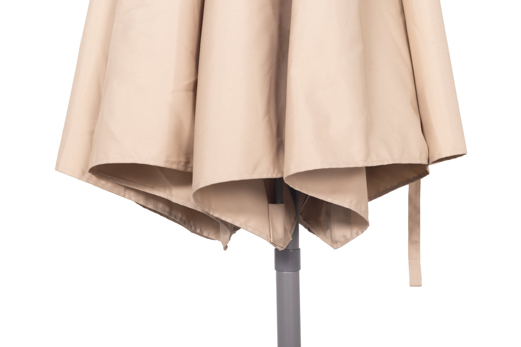 Nook Garden 2.7m HomeShade Garden Parasol - Warm Taupe