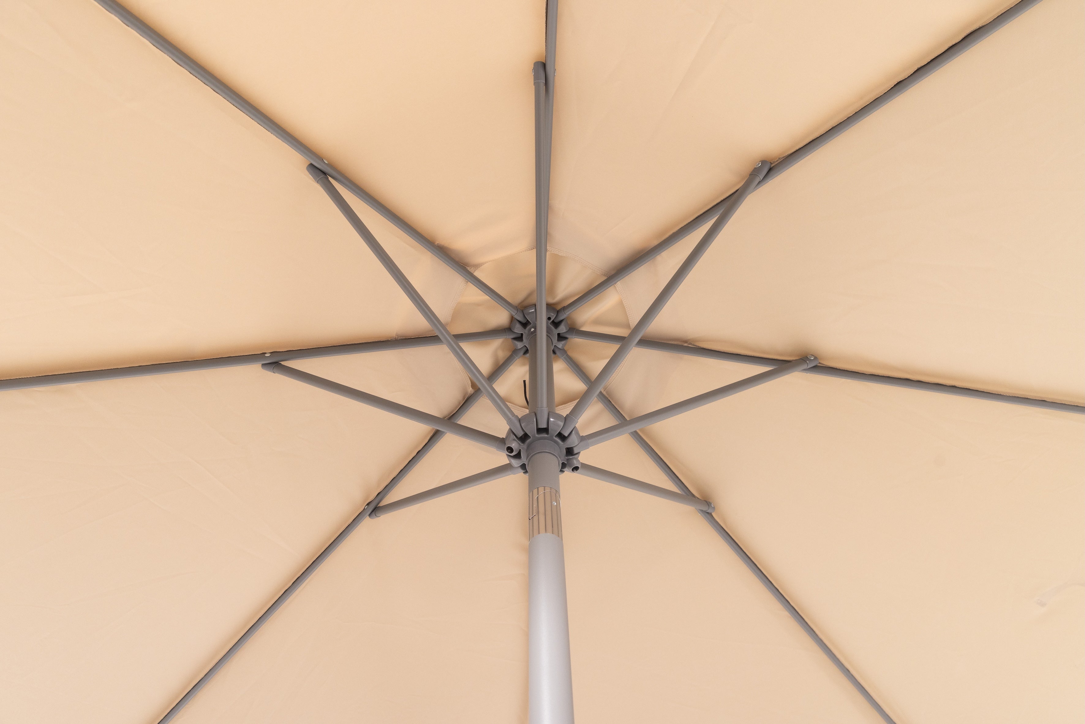 Nook Garden 2.7m HomeShade Garden Parasol - Warm Taupe
