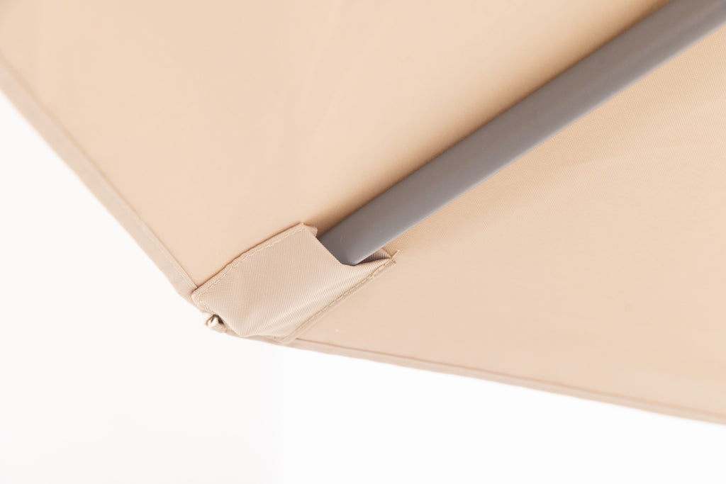 Nook Garden 2.7m HomeShade Garden Parasol - Warm Taupe