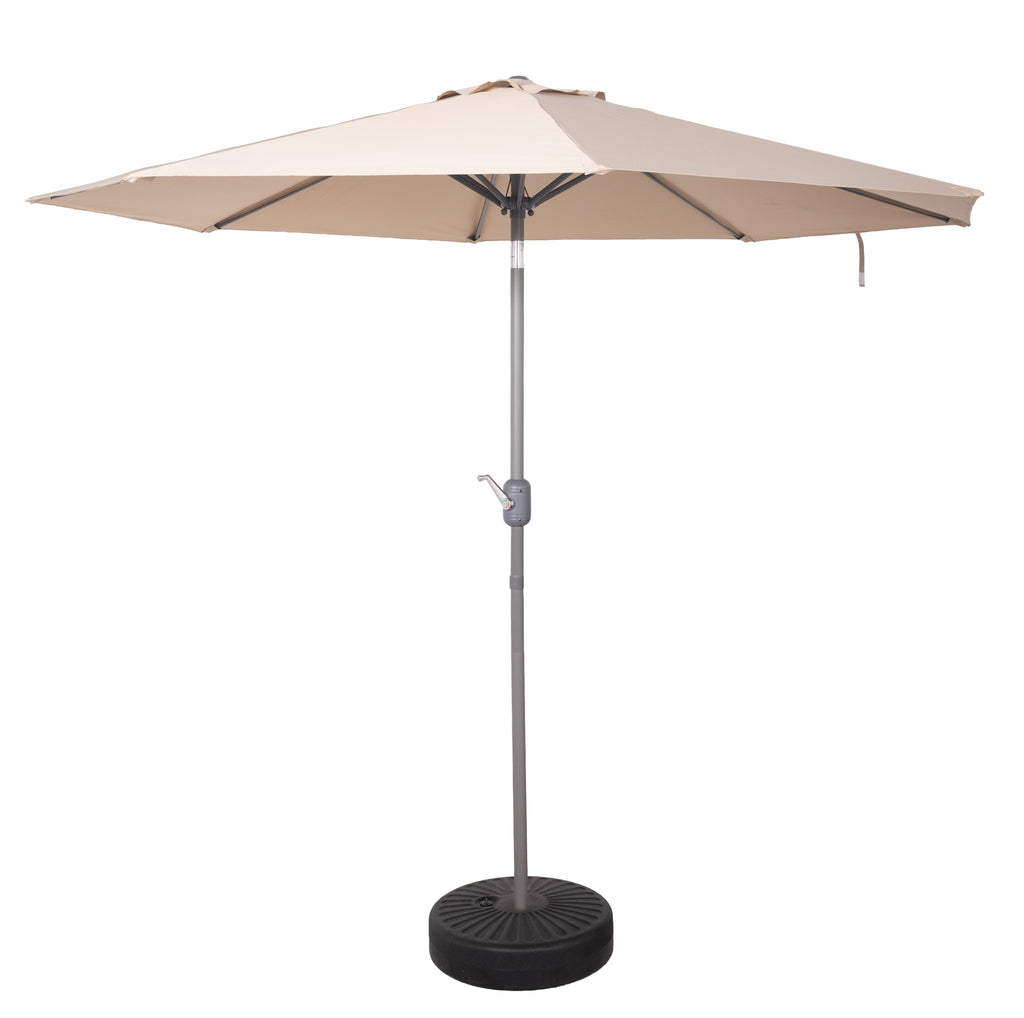 Nook Garden 2.7m HomeShade Garden Parasol - Warm Taupe
