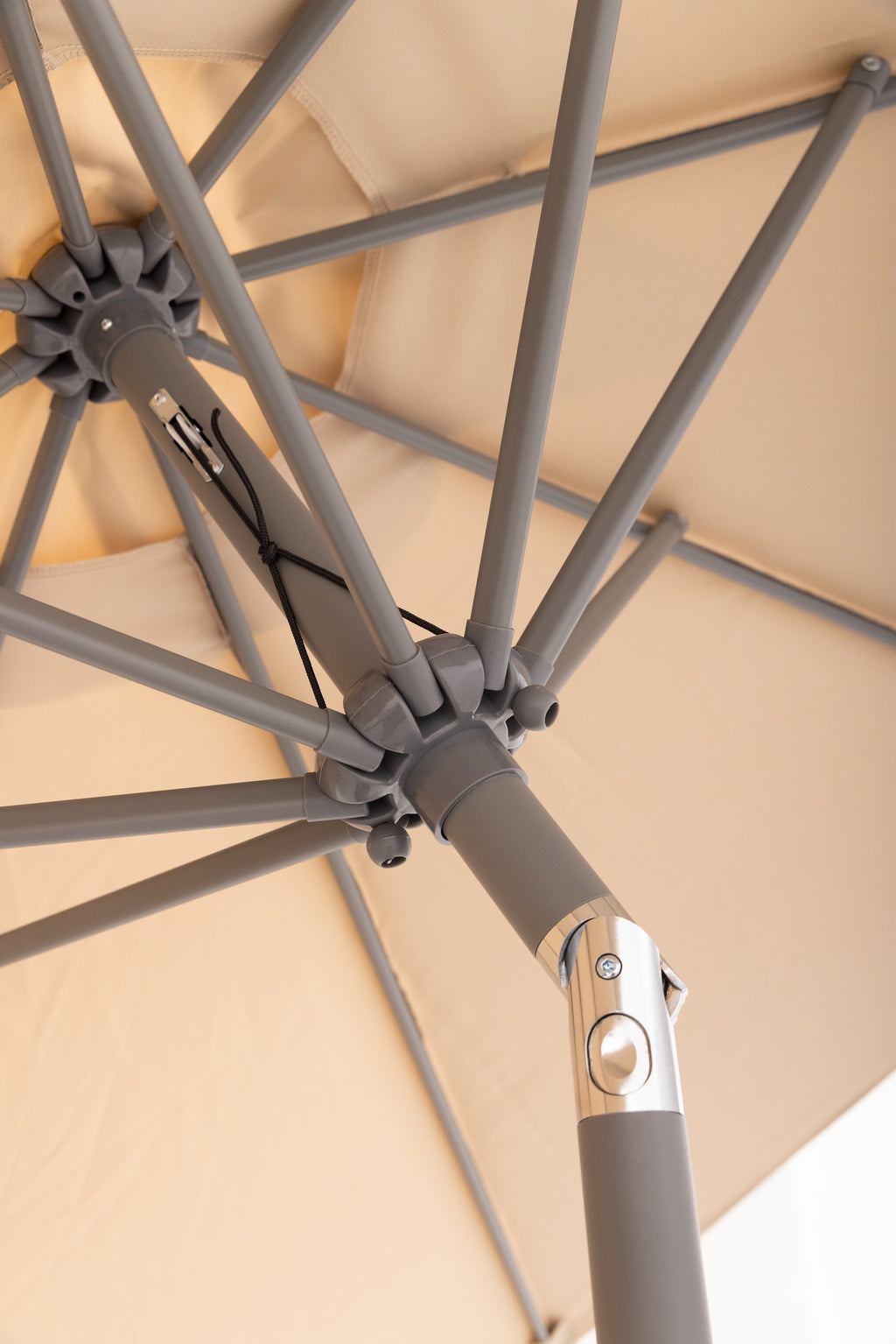 Nook Garden 2.7m HomeShade Garden Parasol - Warm Taupe