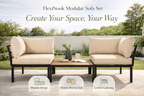Nook Garden FlexiNook Modular Sofa Set - Warm Taupe