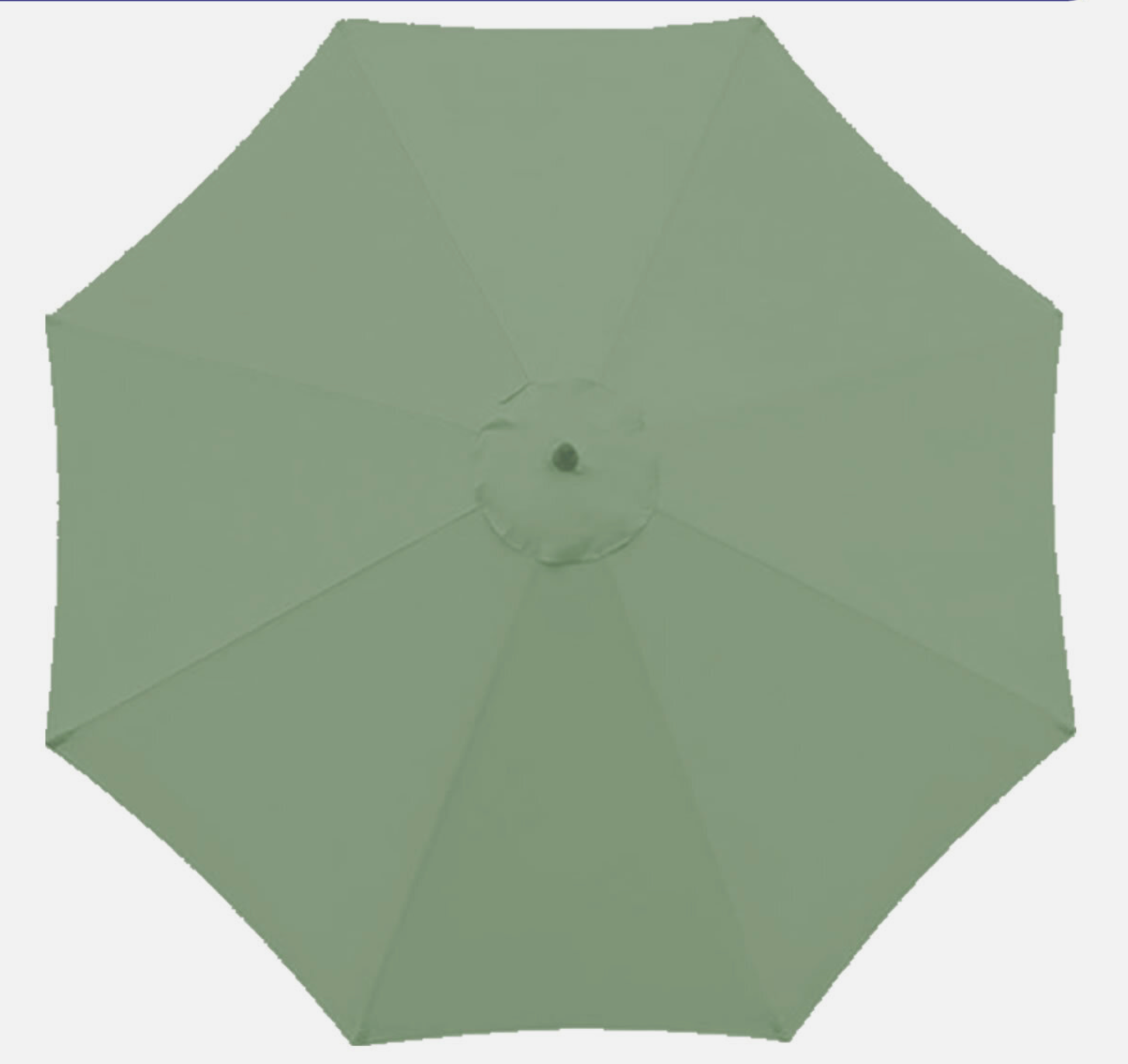 Replacement Garden Parasol Canopy Cover Premium Fabric 2.7m 8 Rib
