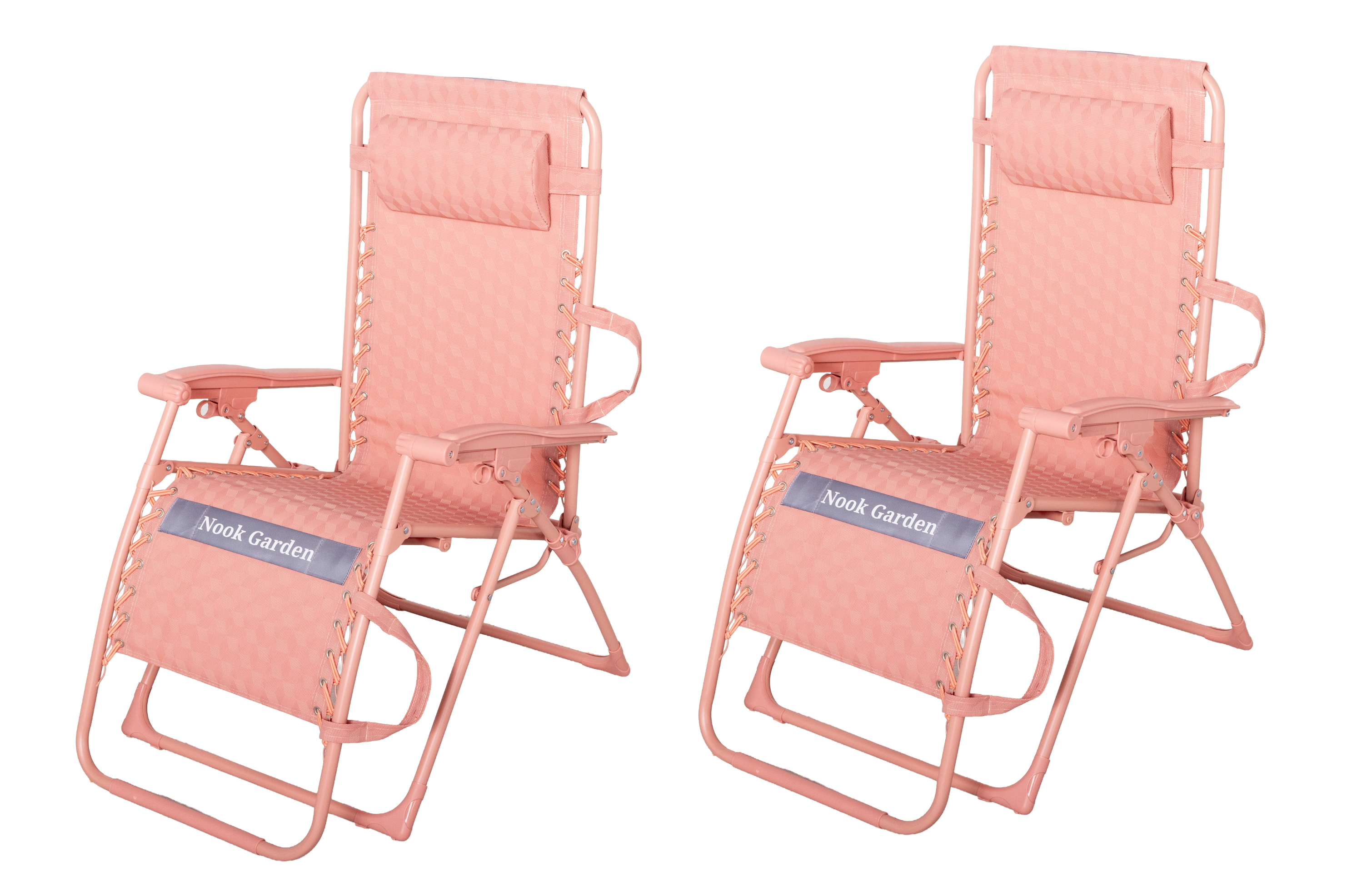 Nook Garden UltraEase Zero-Gravity Lounger 2 Piece Set - Terracotta Blush