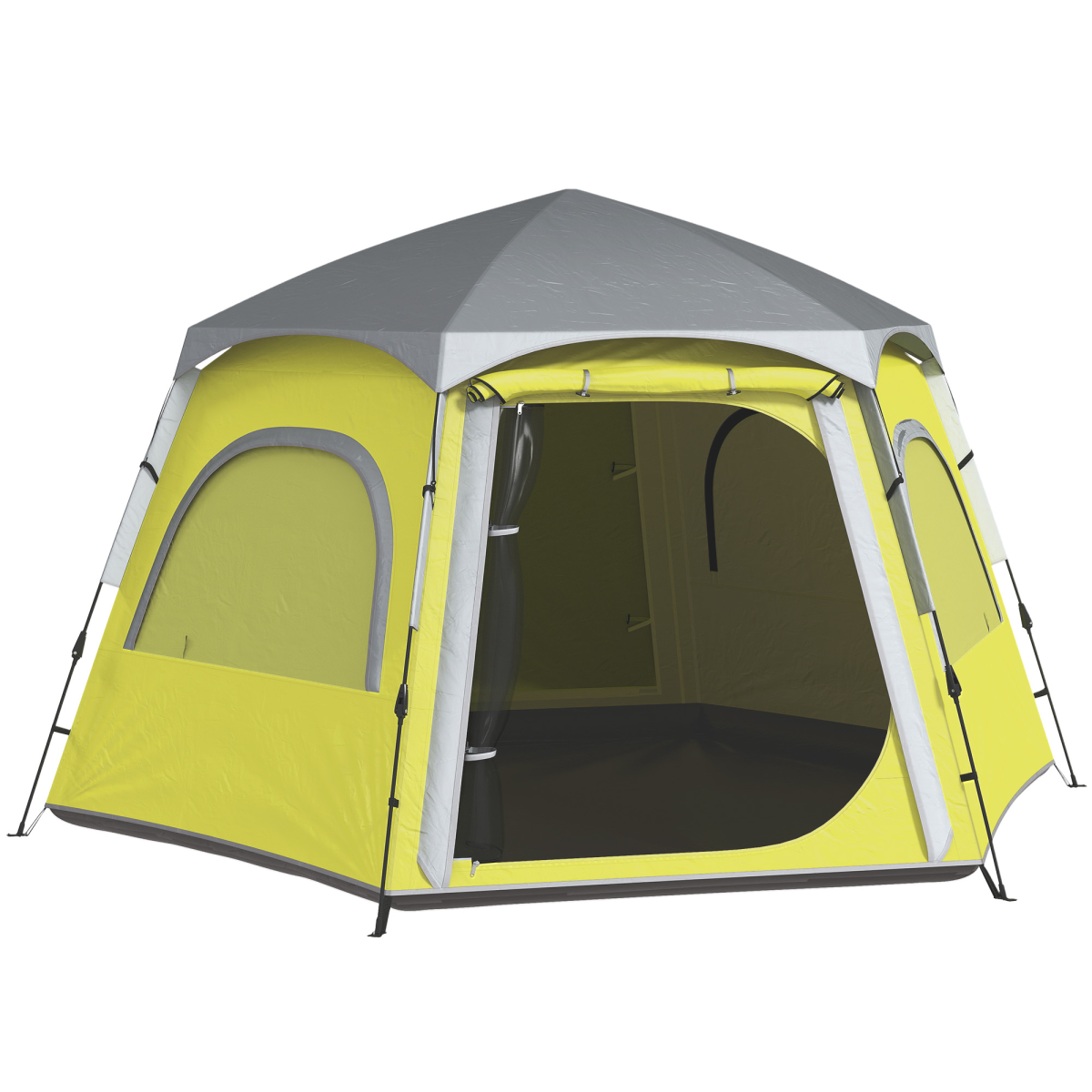 Outsunny Instant Camping Tent, 4 Person Easy Setup Dome Tent