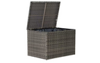 Marbella Grey 5 Seater Chaise Garden Sofa Set and Cushion Box Bundle